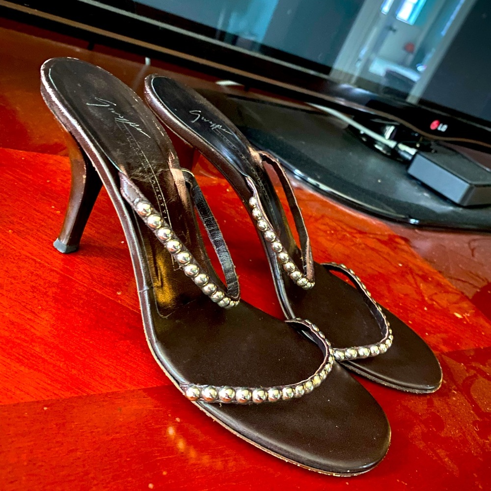 Giuseppe Zanotti Leather Slides